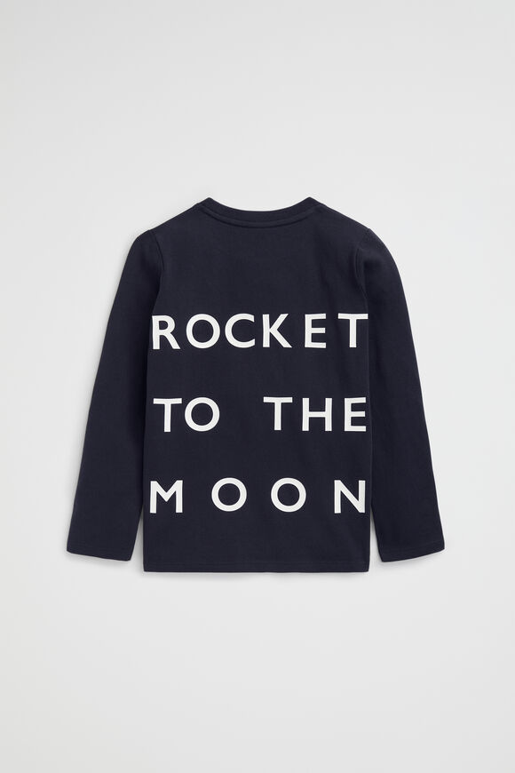 Slogan Rugby Tee  Midnight Blue  hi-res