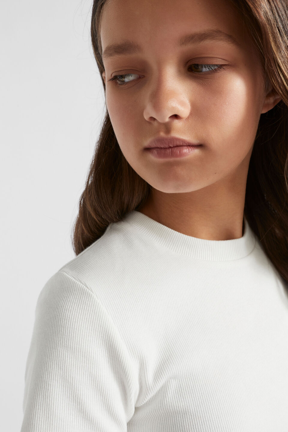 Core Rib Tee  White