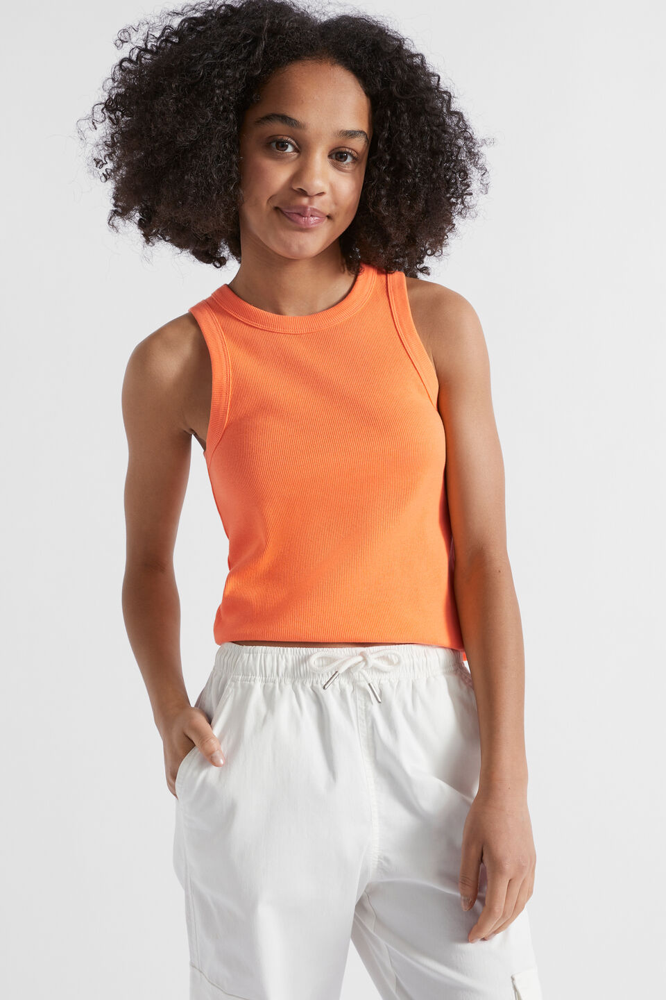 Core Rib Tank  Tangelo