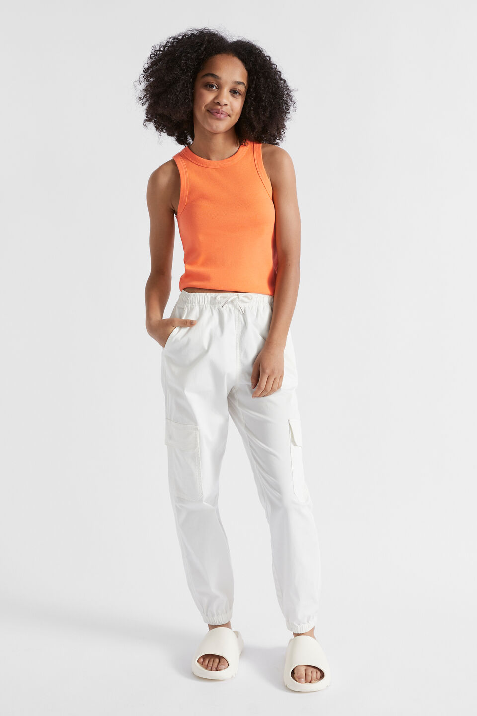 Core Rib Tank  Tangelo