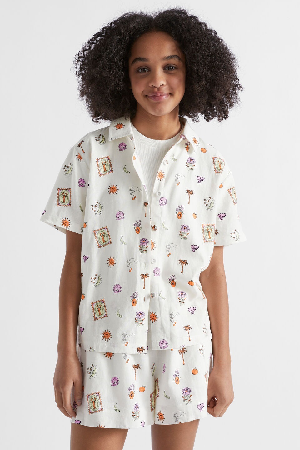 Relaxed Soleil Shirt  White