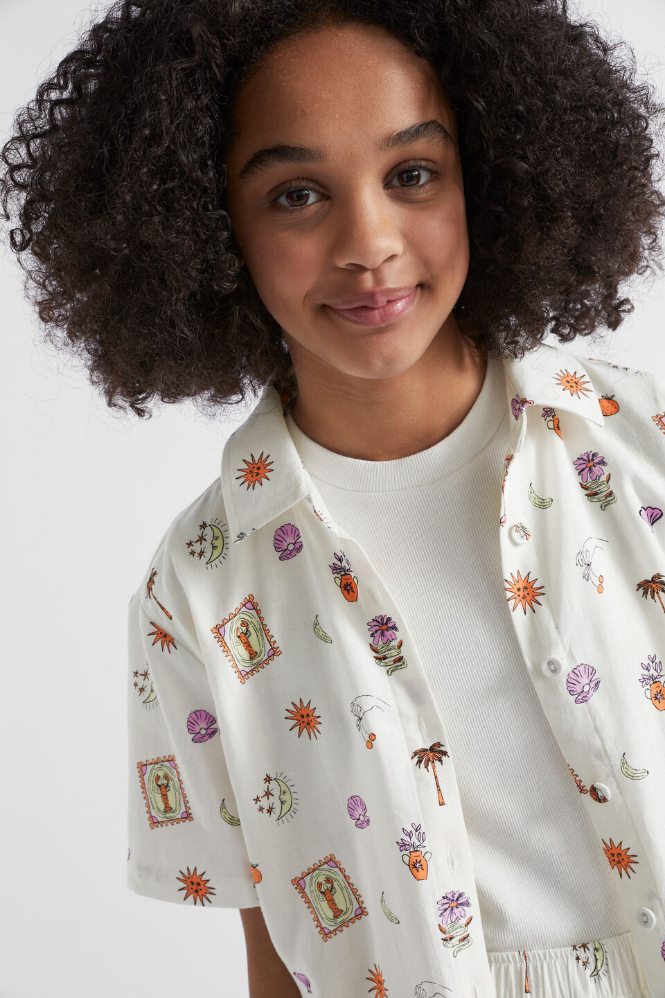 Relaxed Soleil Shirt  White