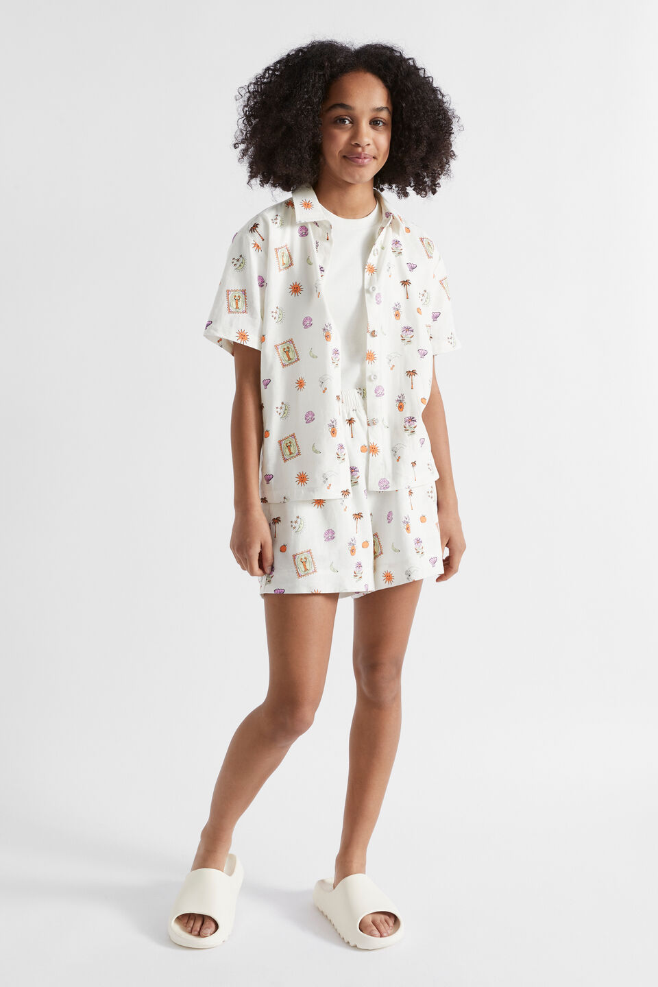 Relaxed Soleil Shirt  White