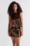 Sequin Shell Top  Deep Raisin  hi-res