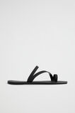Asymmetric Jelly Slide  Black  hi-res