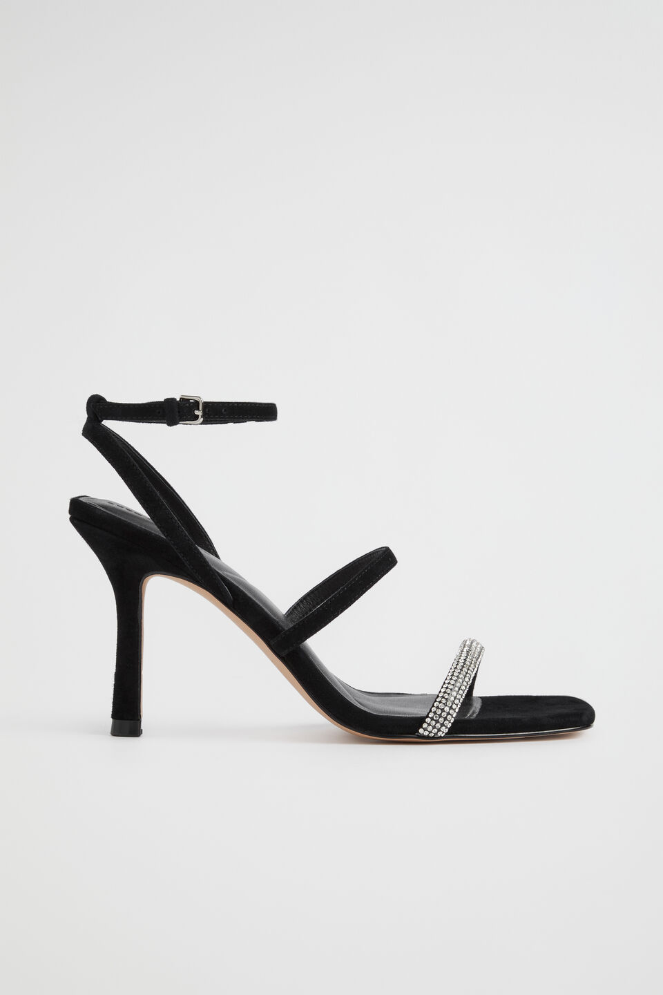 Hana Diamante Heel  Black