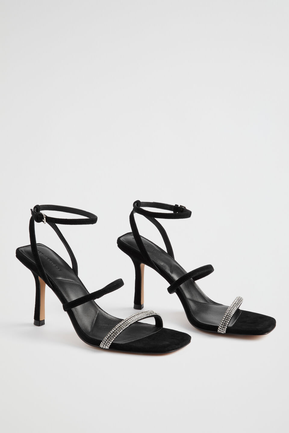Hana Diamante Heel  Black