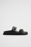 Romy Diamante Buckle Slide  Black  hi-res