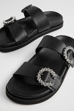 Romy Diamante Buckle Slide  Black  hi-res
