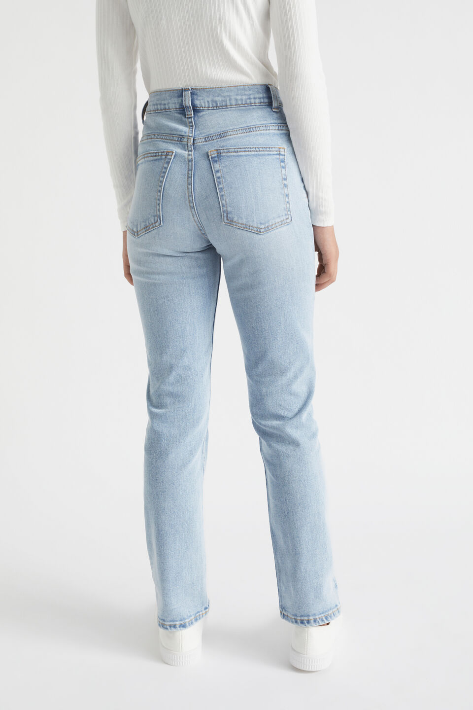 Core Straight Leg Jean  Pale Blue Wash