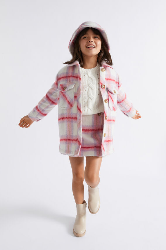 Brushed Wool Skirt  Camelia  hi-res