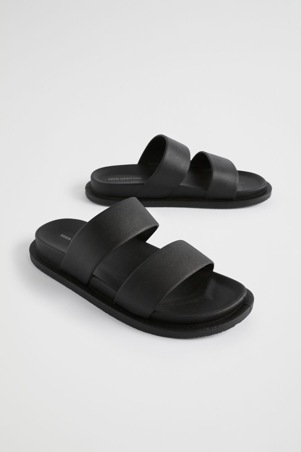 Double Strap Jelly  Black