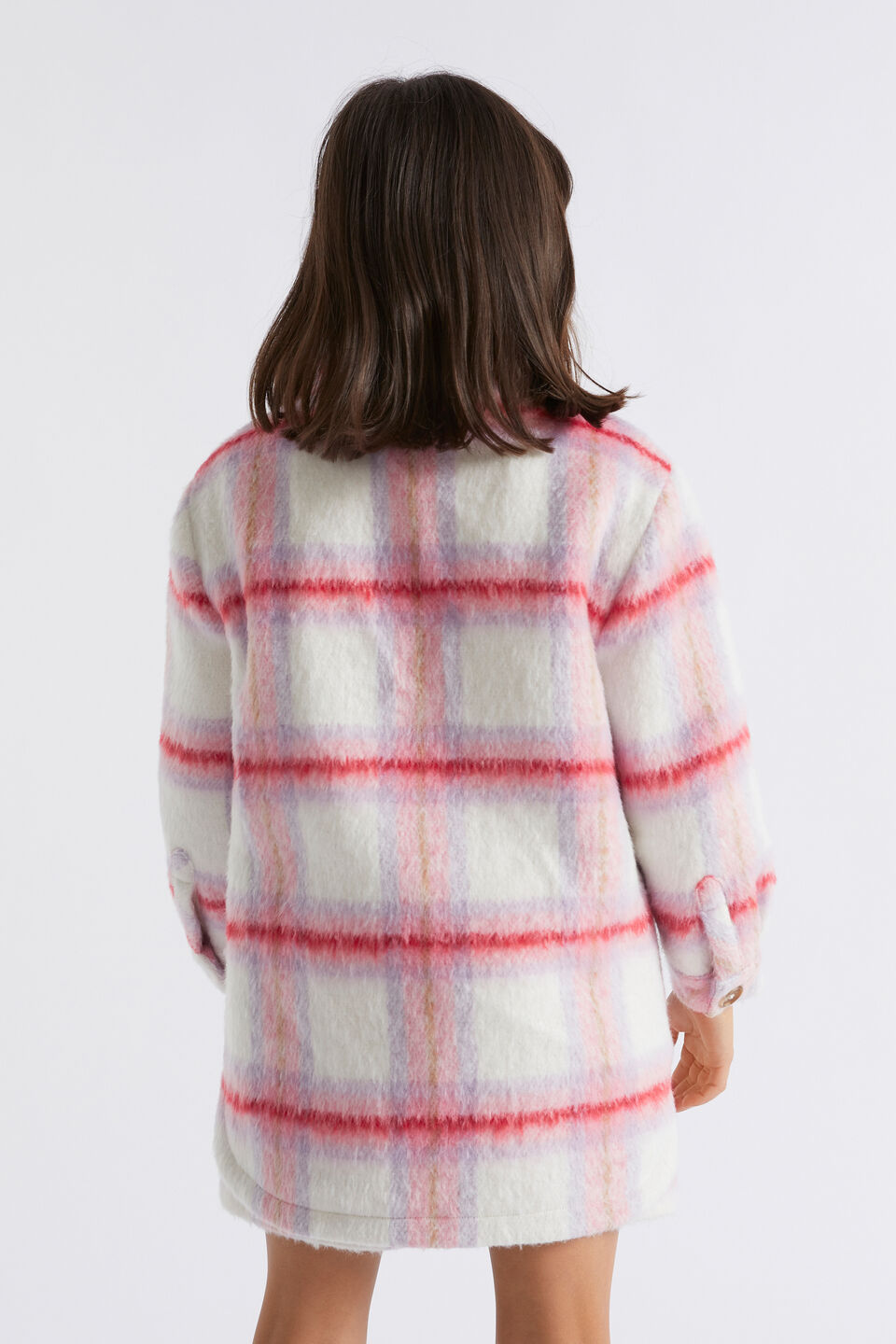Brushed Wool Shacket  Camelia
