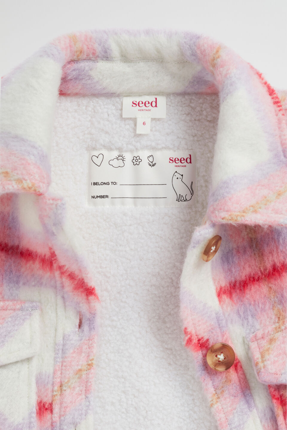 Brushed Wool Shacket  Camelia