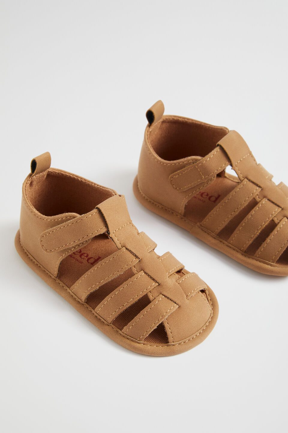 Mini 3 Strap Cage Sandal  Tan