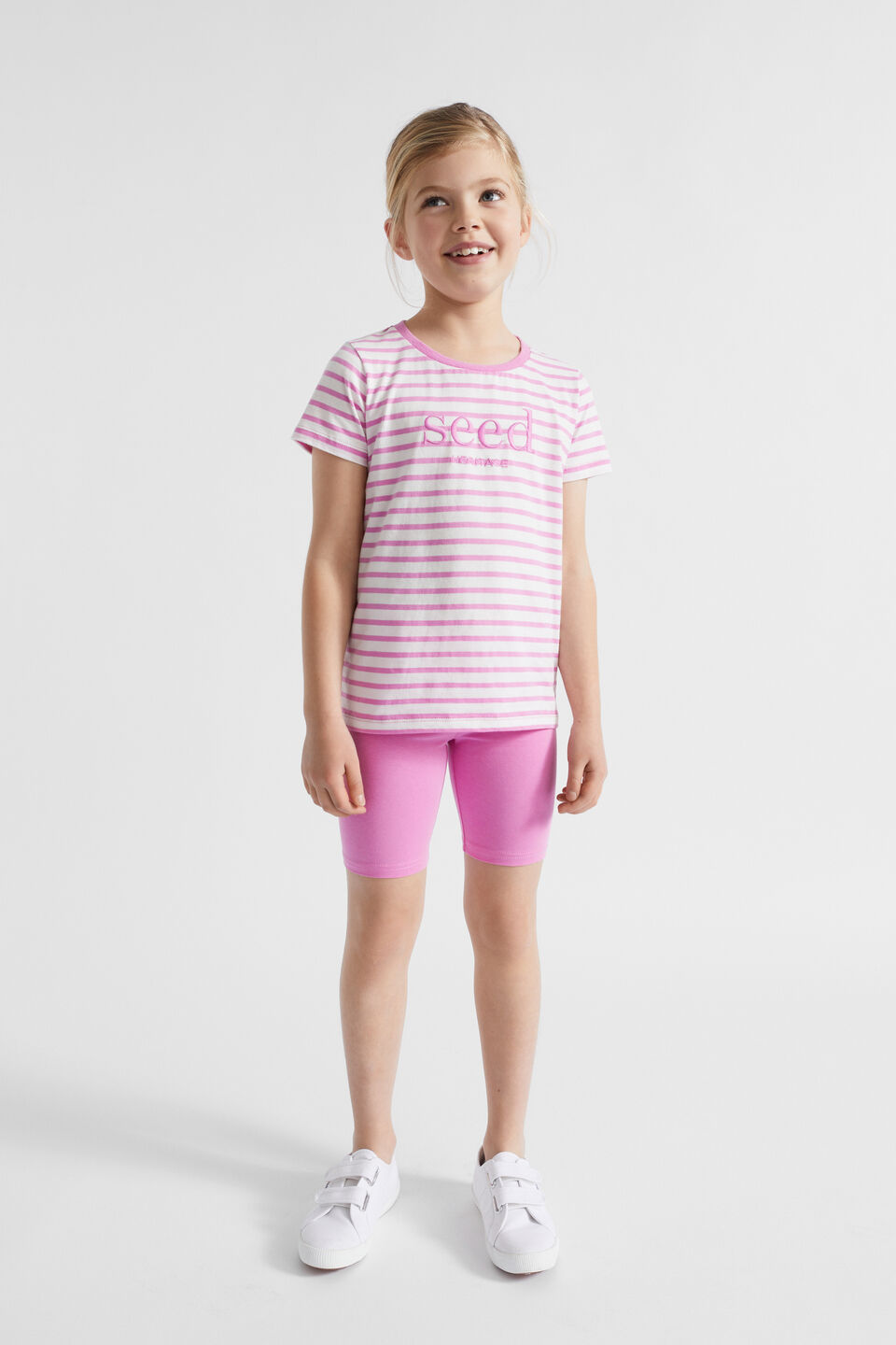 Core Logo Tee  Lily Stripe
