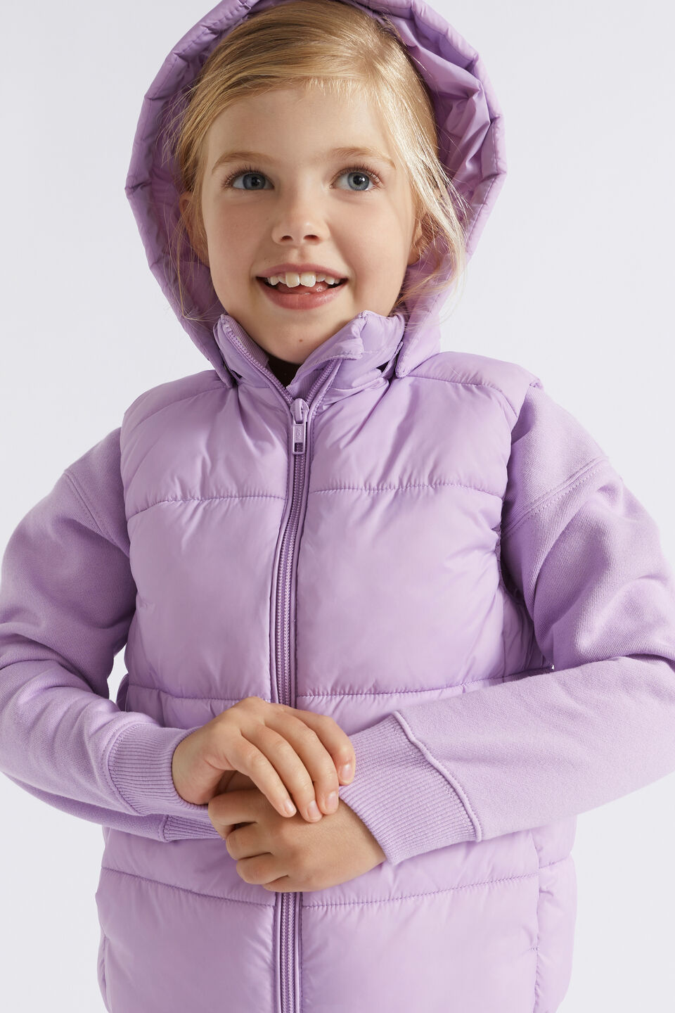 Core Puffer Vest  Lilac