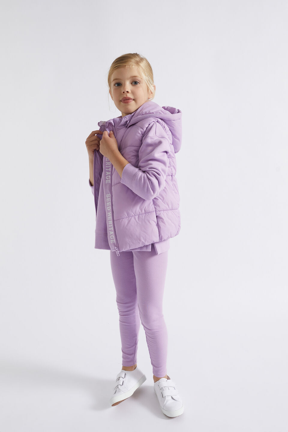 Core Puffer Vest  Lilac