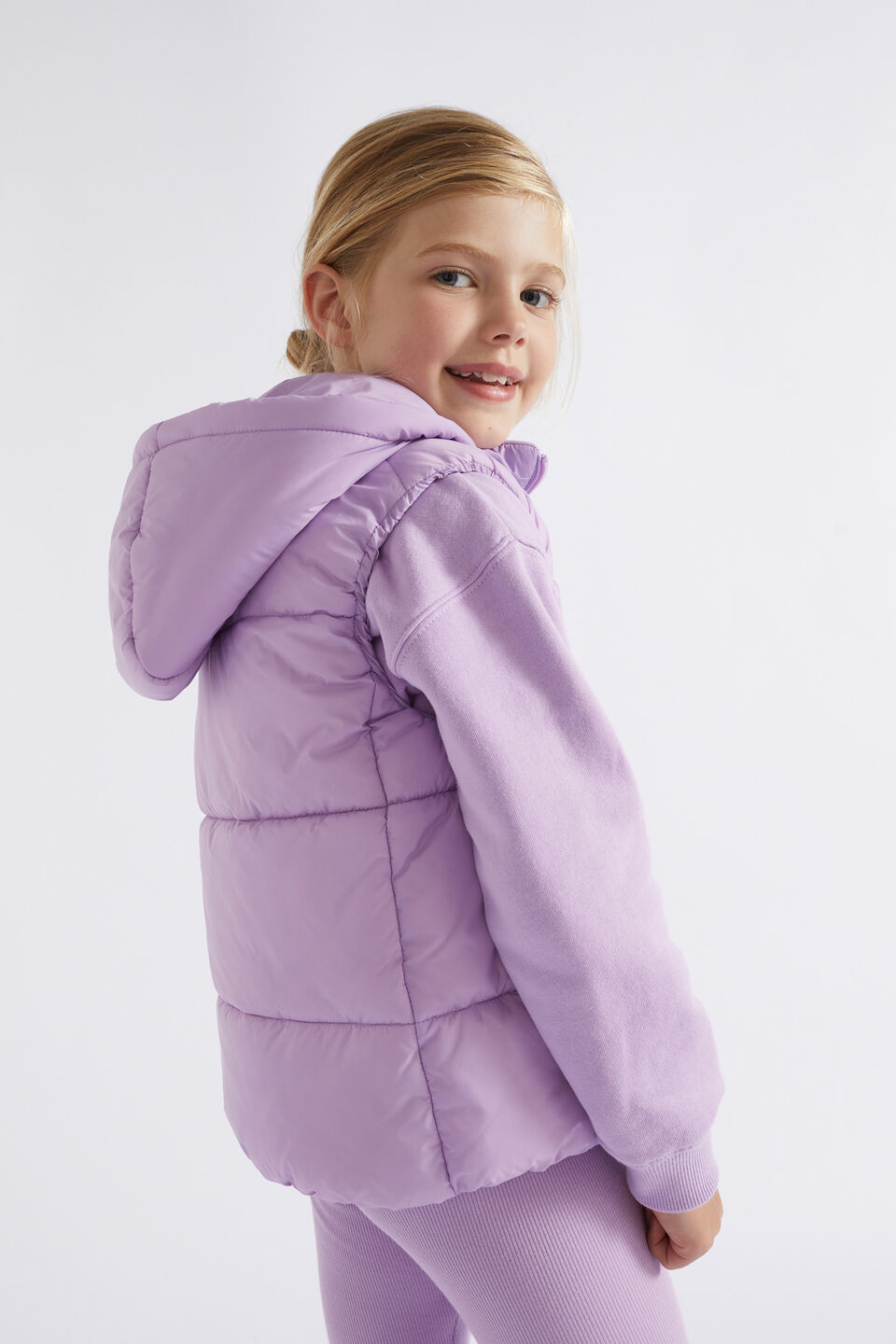 Core Puffer Vest  Lilac