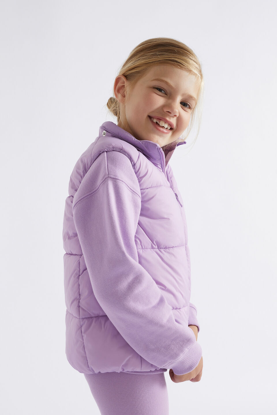 Core Puffer Vest  Lilac