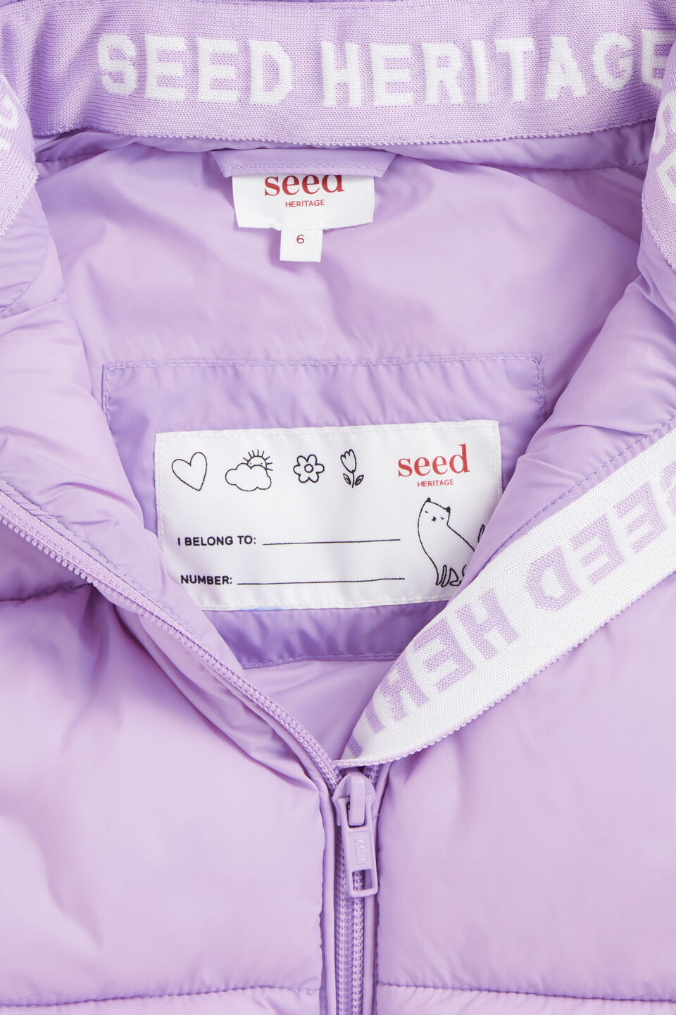 Core Puffer Vest  Lilac