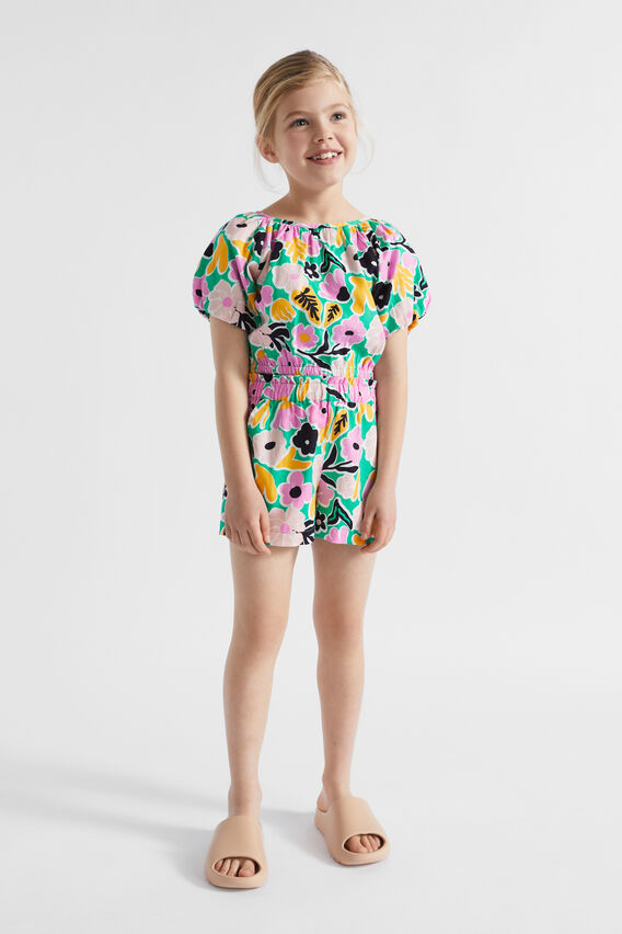 Floral Short  Jade Green  hi-res
