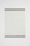 Cotton Stripe Tea Towel  Graphite  hi-res