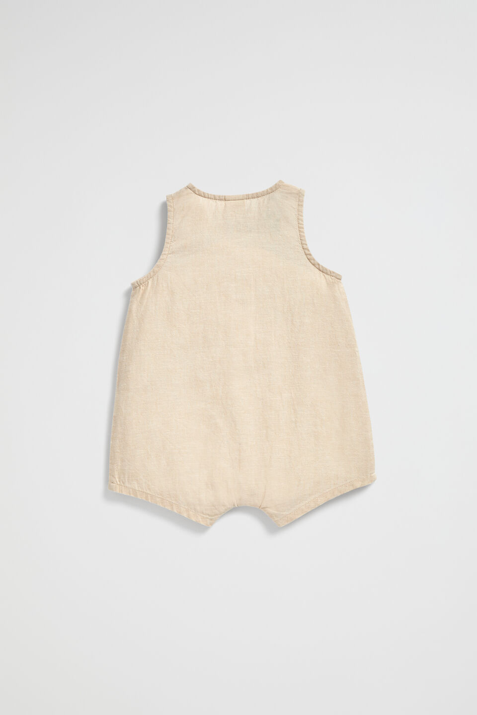 Linen Romper  Oat