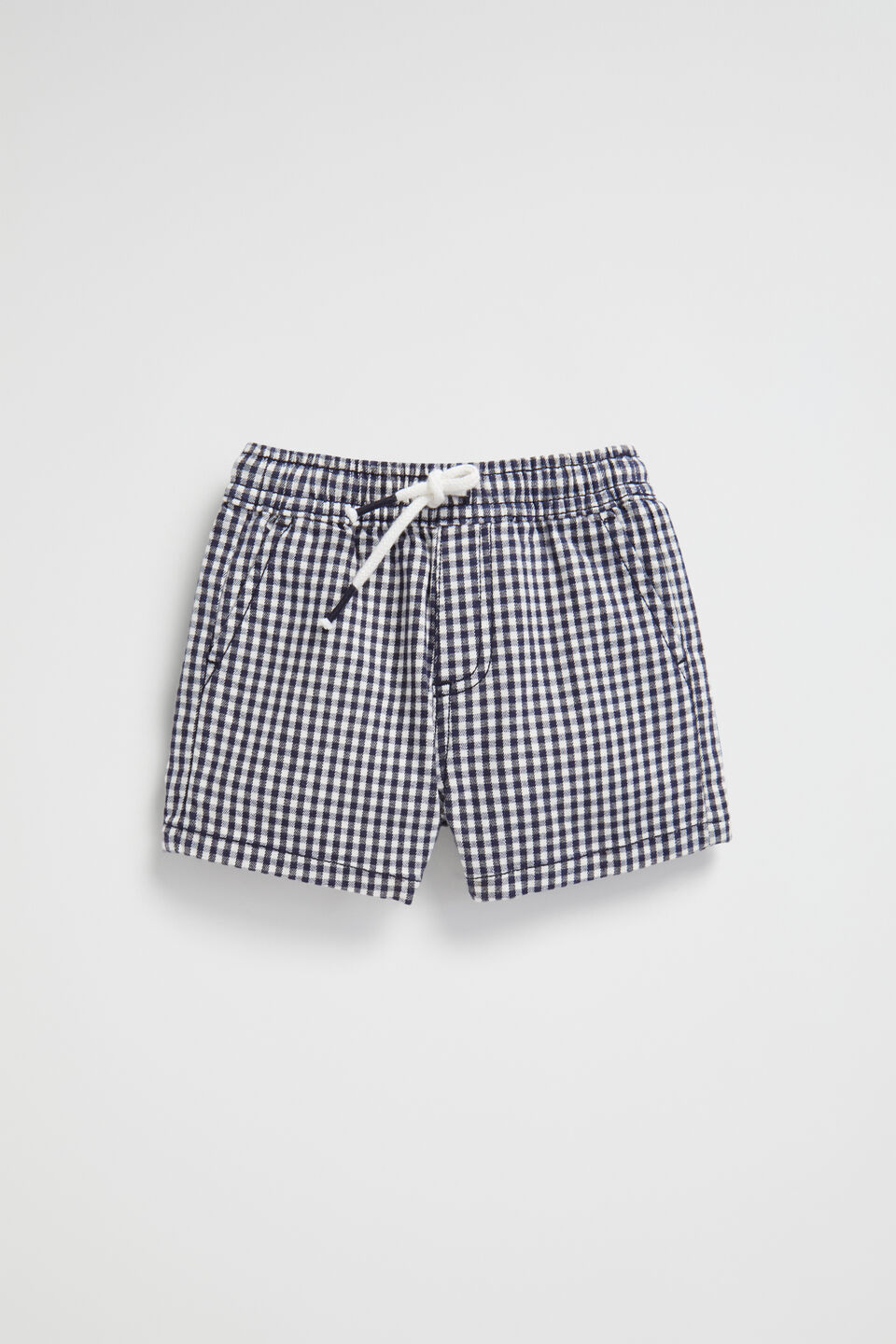 Core Logo Short  Midnight Gingham