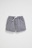 Core Logo Short  Midnight Gingham  hi-res