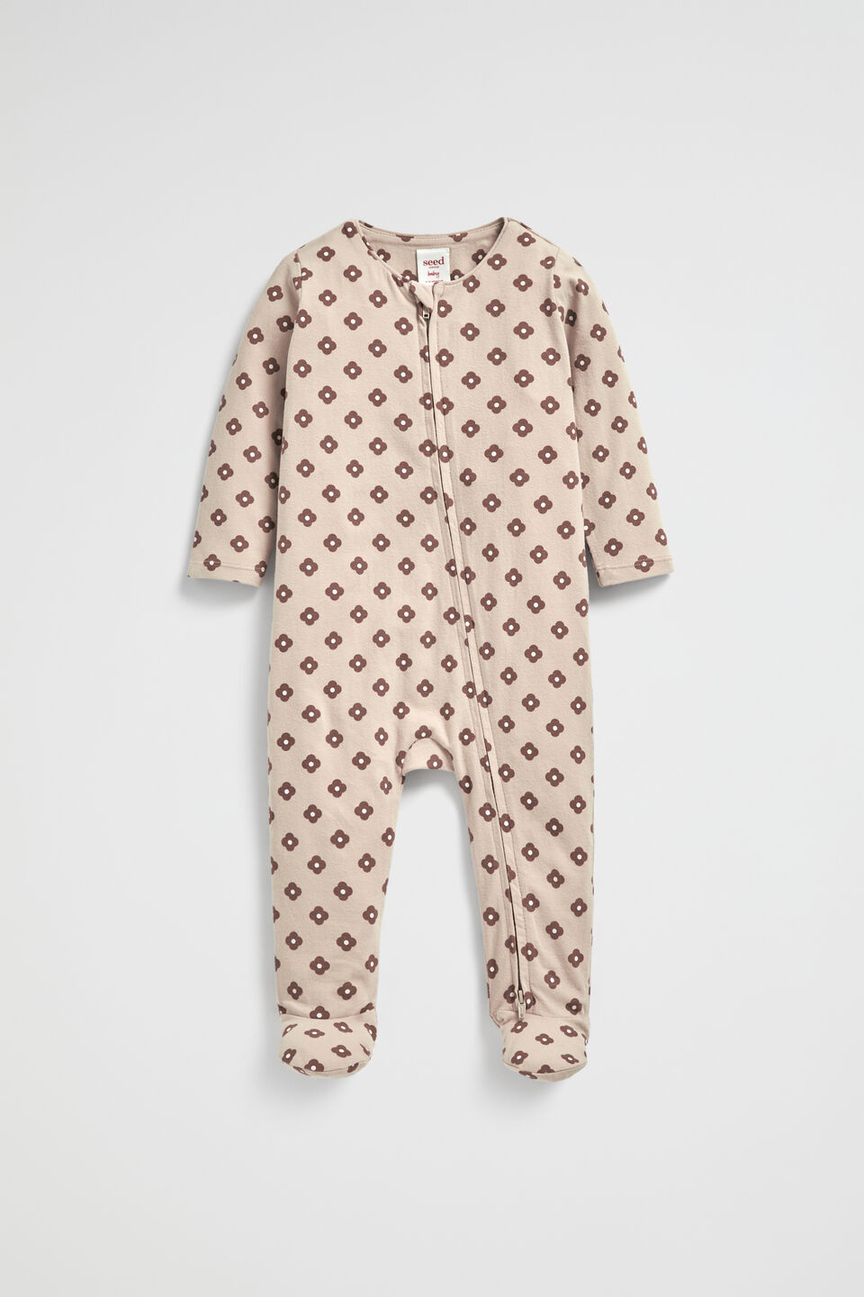 Flower Zipsuit  Sand