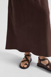 Core Linen Strapless Maxi Dress  Deep Raisin  hi-res