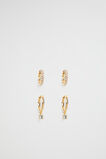 Crystal Hoop Pack  Gold  hi-res