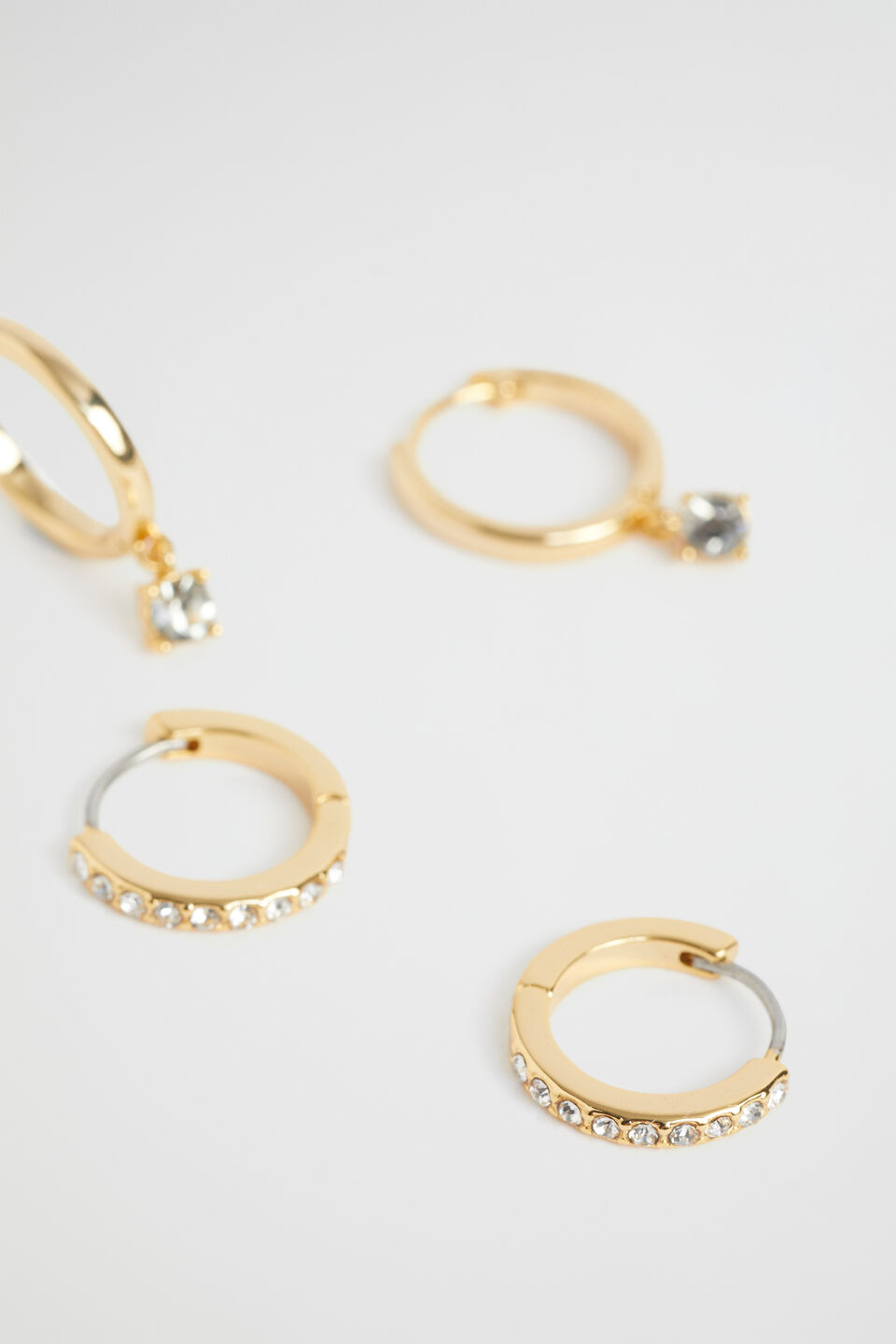 Crystal Hoop Pack  Gold