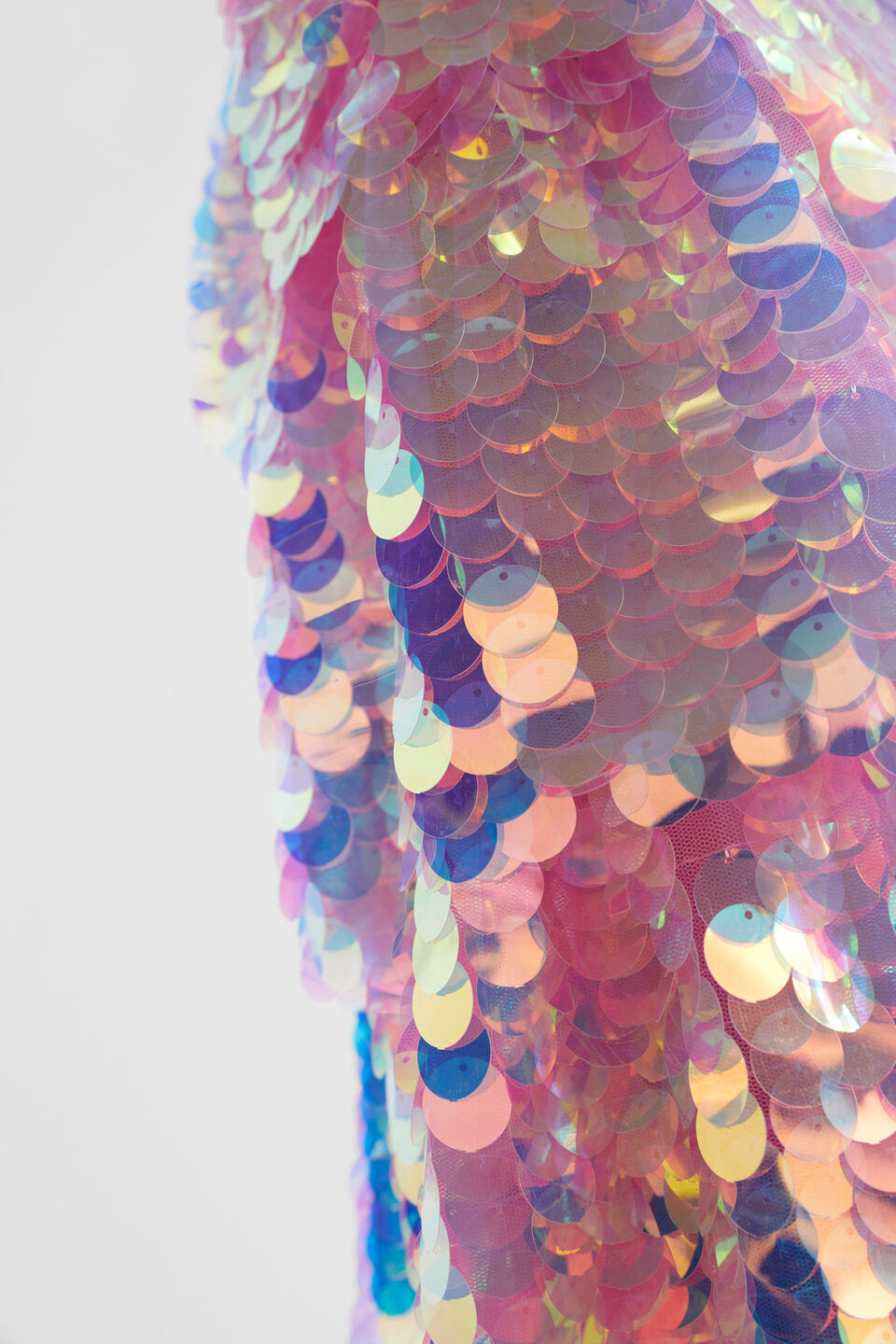 Sequin Party Cape  Carnation Pink