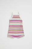 Crochet Knit Romper  Multi  hi-res