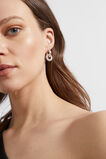 Crystal Huggie Hoop  Silver  hi-res