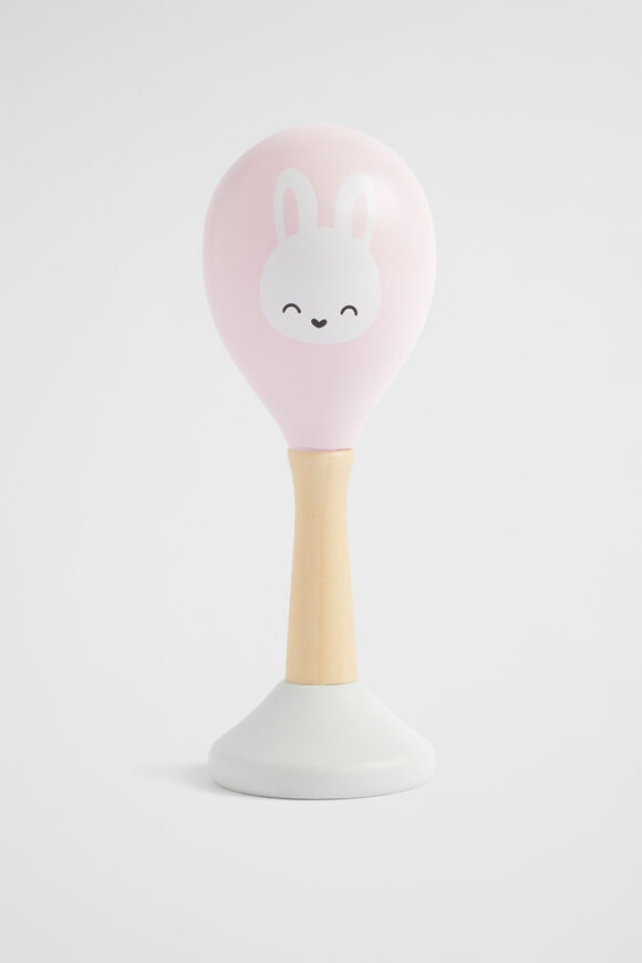 Seed Wooden Maraca  Bunny  hi-res