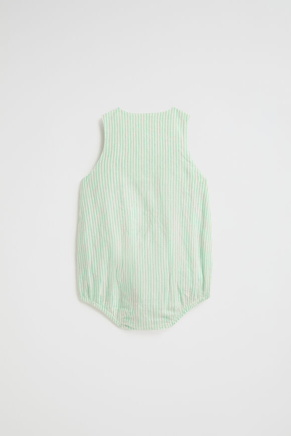 Multi Stripe Romper  Seaspray  hi-res