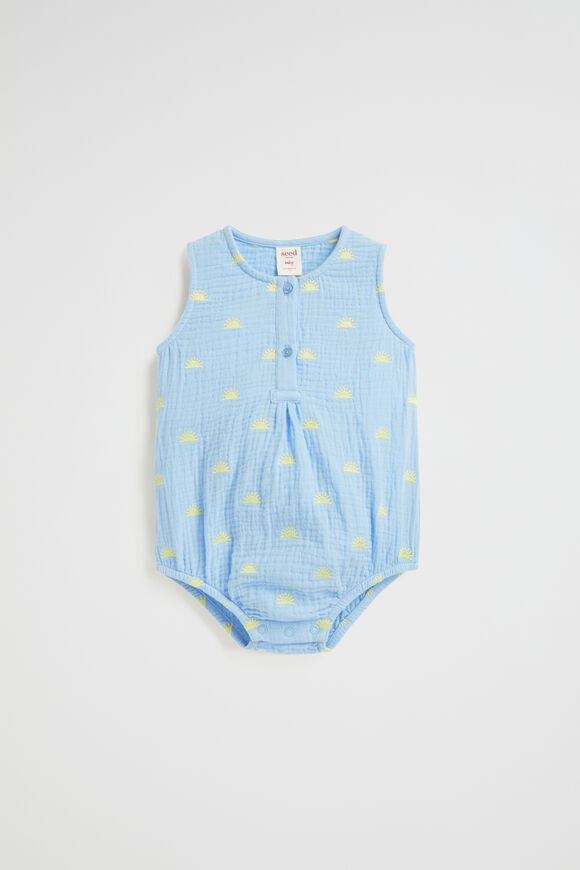 Sun Romper  Pastel Blue  hi-res