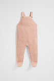 Rib Knit Overall  Chalk Pink  hi-res