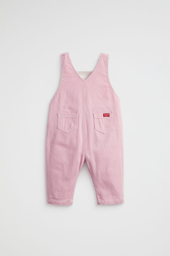 Stripe Logo Overall  Candy Pink  hi-res