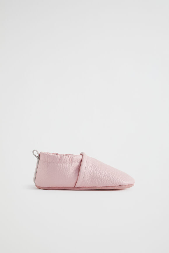Elasticated Leather Moccasin  Dusty Rose  hi-res