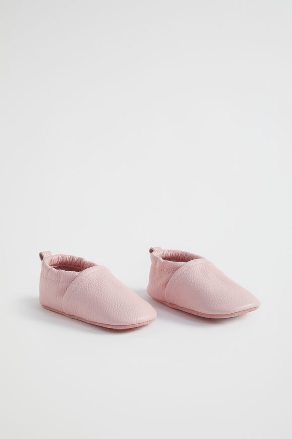 Elasticated Leather Moccasin  Dusty Rose  hi-res