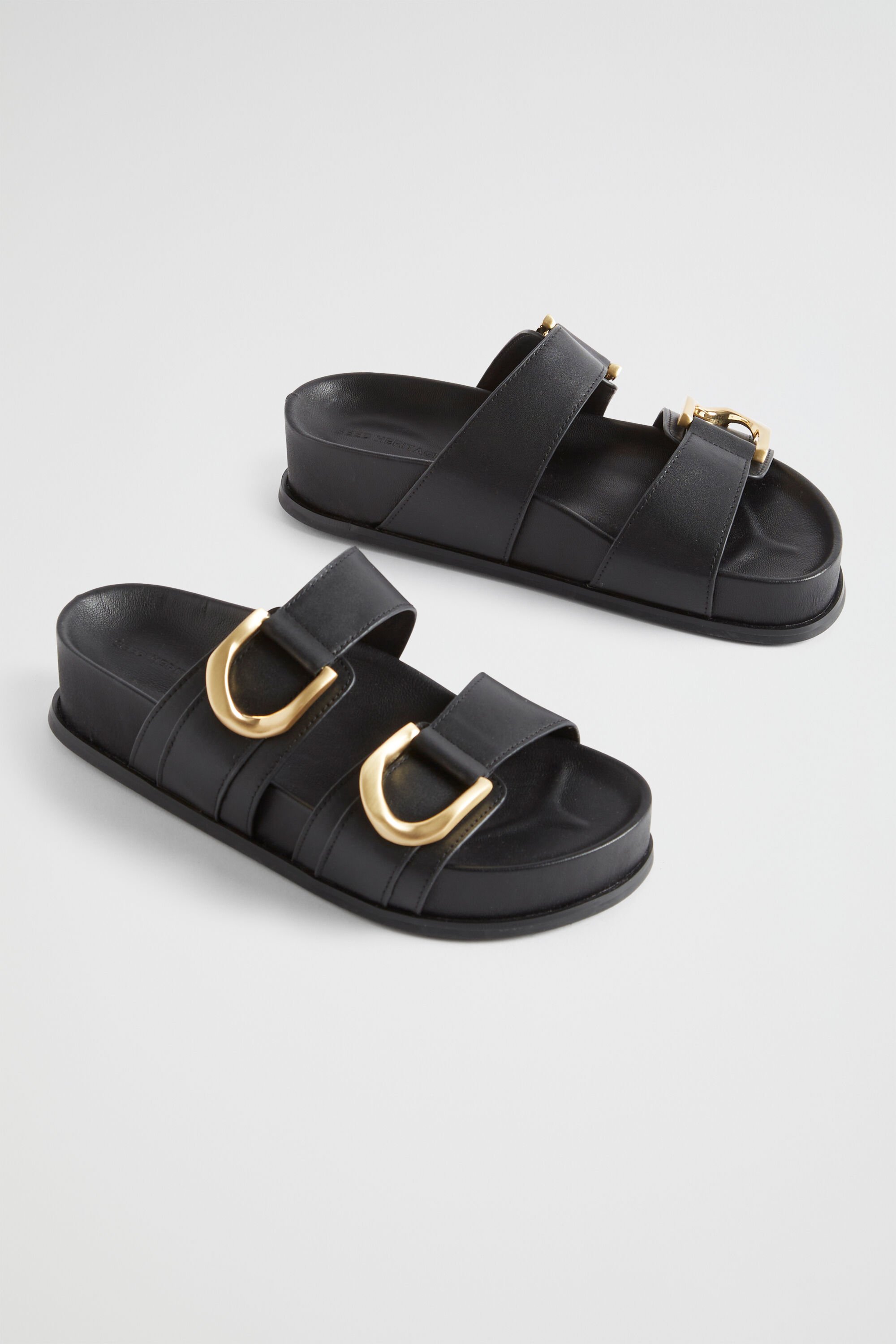 Footbed slides best sale