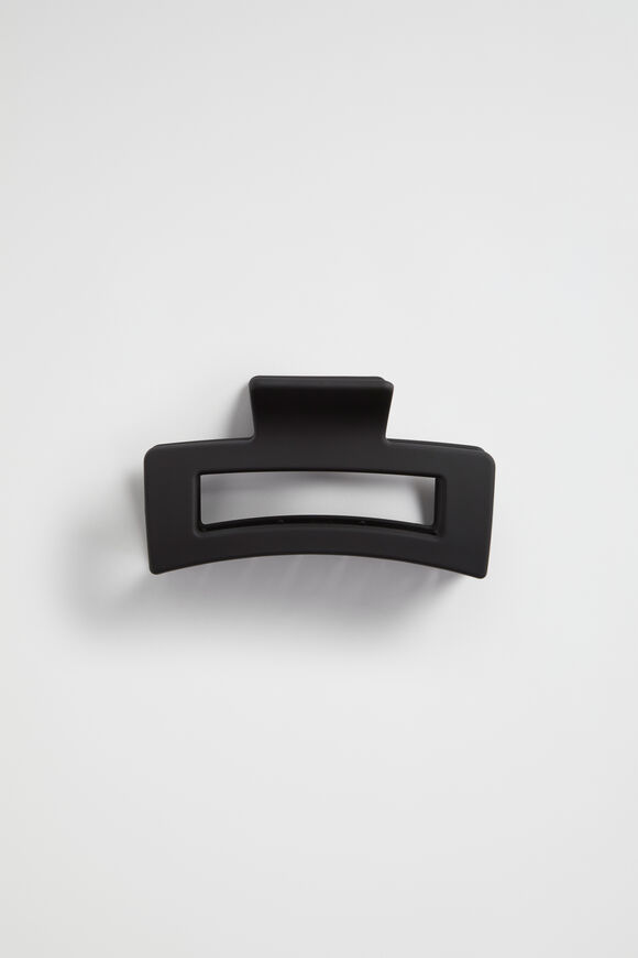 Rectangle Hair Claw  Black  hi-res