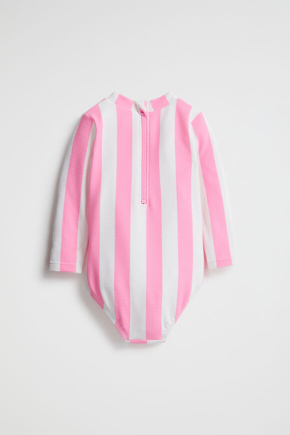 Stripe Rashsuit  Candy Pink  hi-res