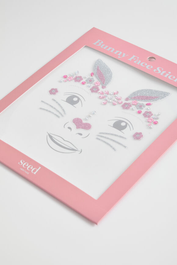 Bunny Face Sticker  Multi  hi-res