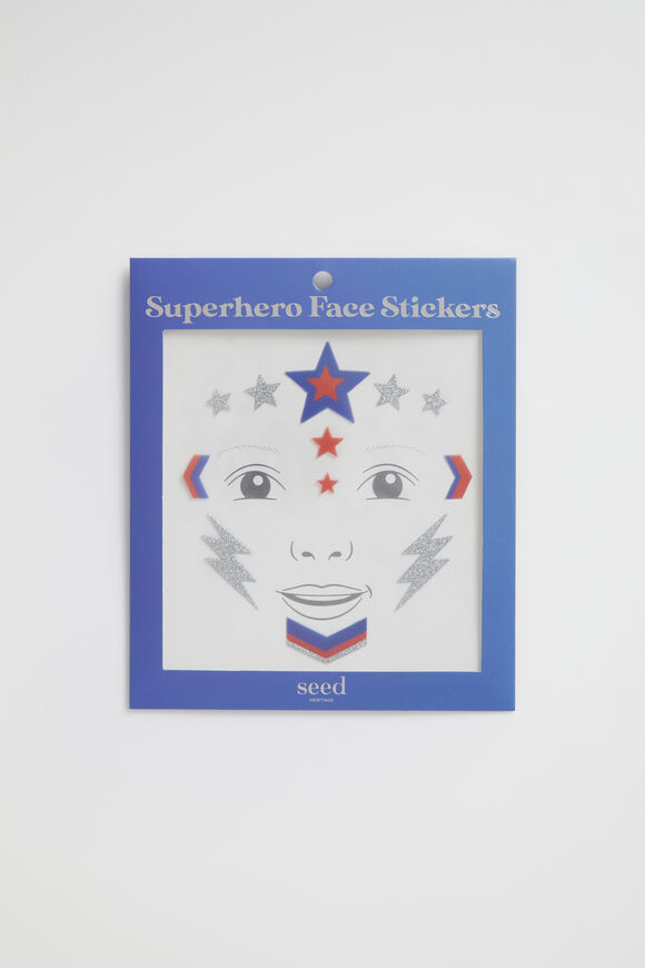 Superhero Face Sticker  Multi  hi-res