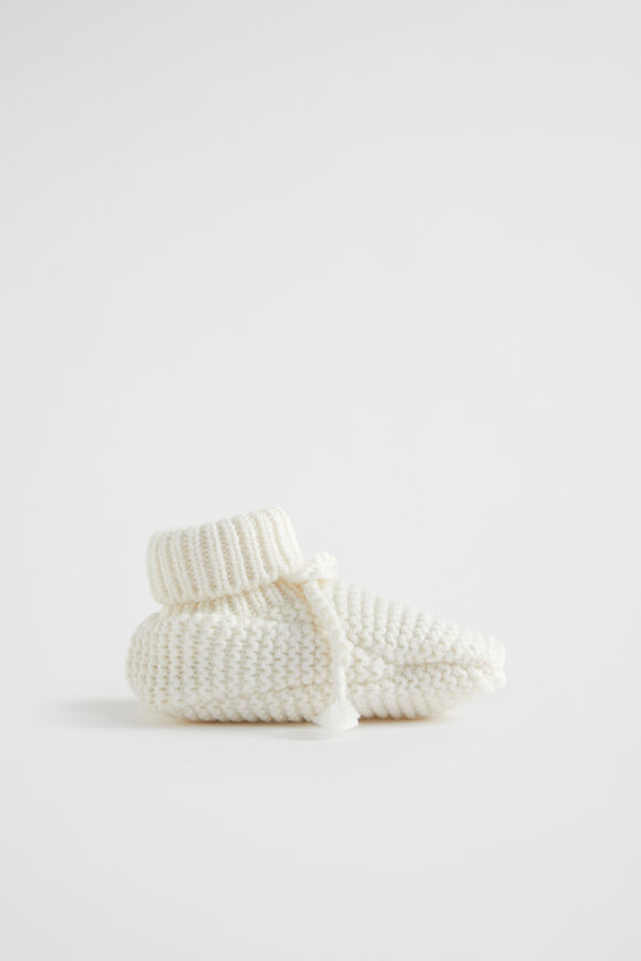 Core Knitted Booties  Nb Canvas  hi-res
